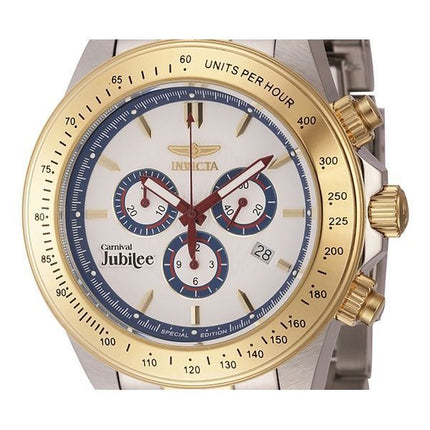 Reloj para hombre Invicta Cruiseline Chronograph Edición limitada con esfera blanca y cuarzo Diver&#39,s 46145 200M