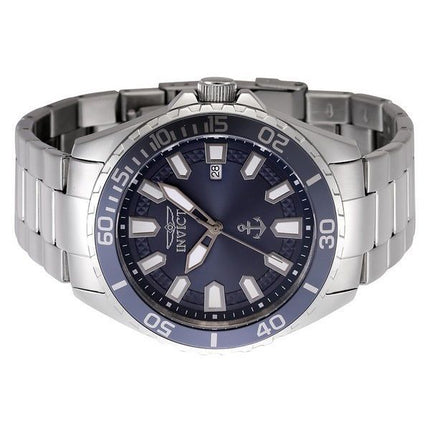 Reloj para hombre Invicta Ocean Voyage de acero inoxidable con esfera azul y cuarzo 46278