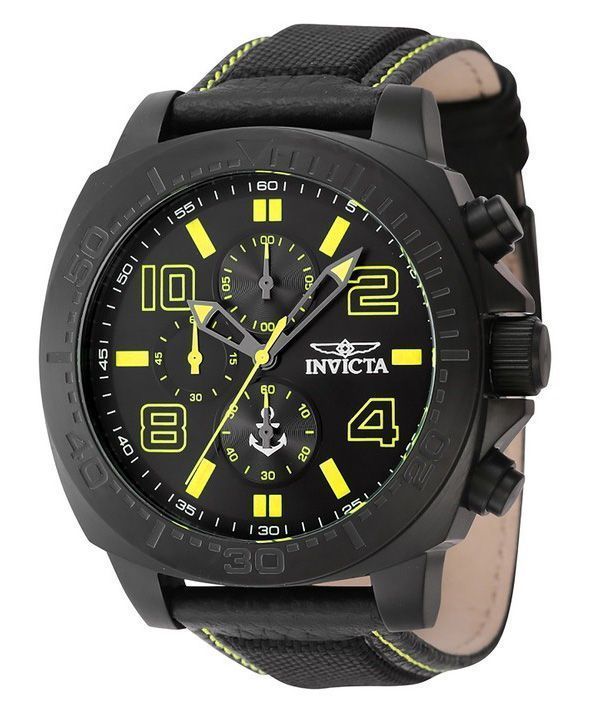 Reloj para hombre Invicta Ocean Voyage cronógrafo con correa de nailon y esfera negra de cuarzo 46287