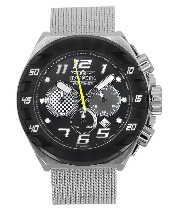 Reloj Invicta Racing Chronograph GMT de acero inoxidable con esfera gris y cuarzo 47203 para hombre