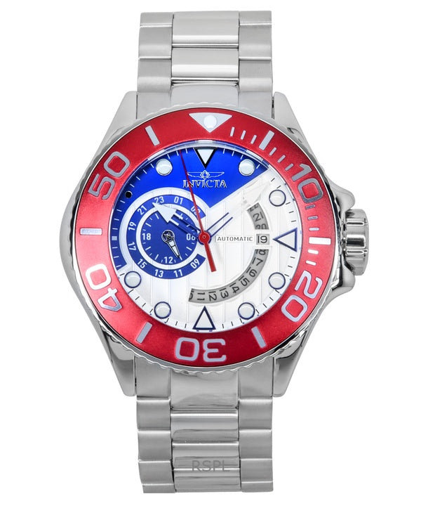 Reloj Invicta Grand Diver automático de acero inoxidable con esfera azul y plateada 47545 300M para hombre