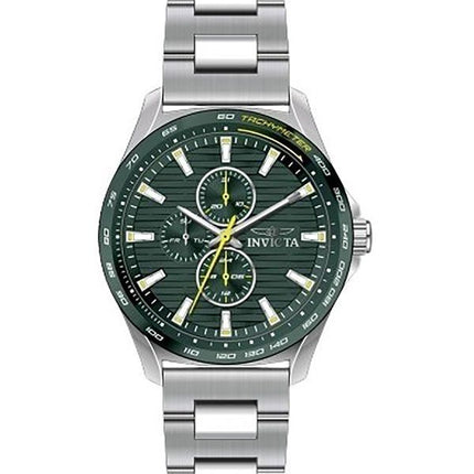 Reloj Invicta Racing de acero inoxidable con esfera verde y cuarzo 47549 para hombre