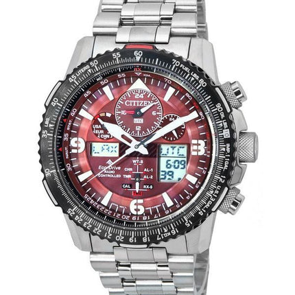 Reloj Citizen Promaster Skyhawk con calendario perpetuo y esfera roja Eco-Drive JY8086-89X 200M para hombre