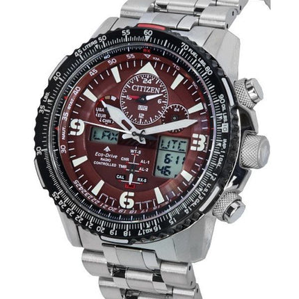 Reloj Citizen Promaster Skyhawk con calendario perpetuo y esfera roja Eco-Drive JY8086-89X 200M para hombre