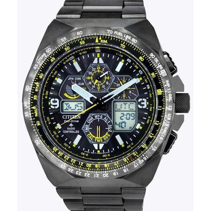 Reloj Citizen Promaster Skyhawk AT con cronógrafo y esfera negra Eco-Drive JY8127-59E 200M para hombre