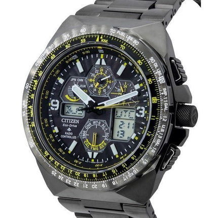 Reloj Citizen Promaster Skyhawk AT con cronógrafo y esfera negra Eco-Drive JY8127-59E 200M para hombre