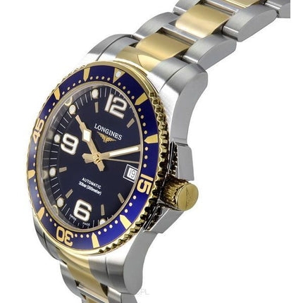 Reloj para hombre Longines HydroConquest de acero inoxidable en dos tonos con esfera azul y automático L3.742.3.96.7 300M