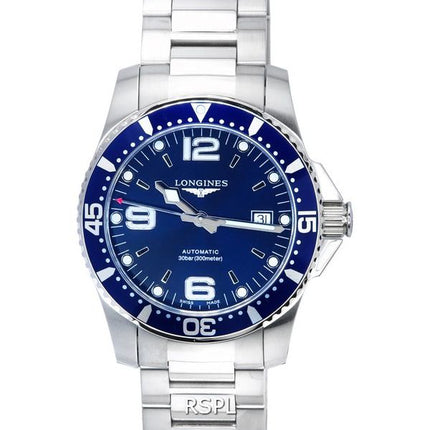 Reloj Longines HydroConquest Sunray Blue con Super-LumiNova Dial Automatic Diver&#39,s L3.742.4.96.6 300M para hombre