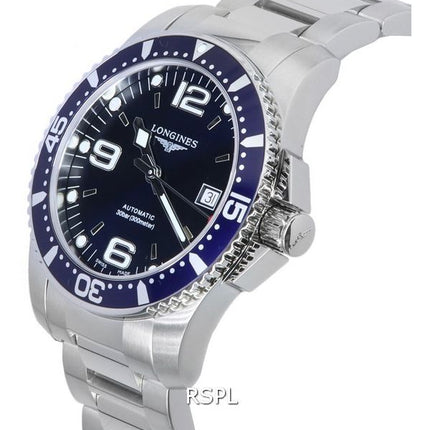 Reloj Longines HydroConquest Sunray Blue con Super-LumiNova Dial Automatic Diver&#39,s L3.742.4.96.6 300M para hombre