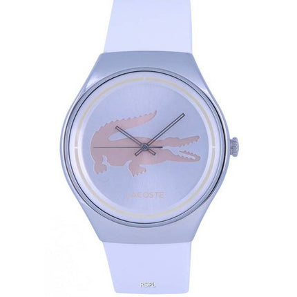 Lacoste Valencia Silicon White Dial Cuarzo LA-2000838.G Reloj para mujer