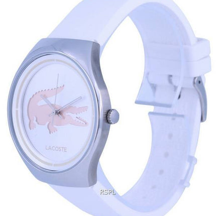 Lacoste Valencia Silicon White Dial Cuarzo LA-2000838.G Reloj para mujer