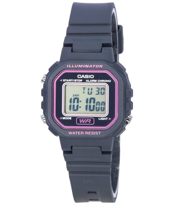 Reloj Casio POP Digital con esfera negra de cuarzo LA-20WH-8A LA20WH-8 para mujer