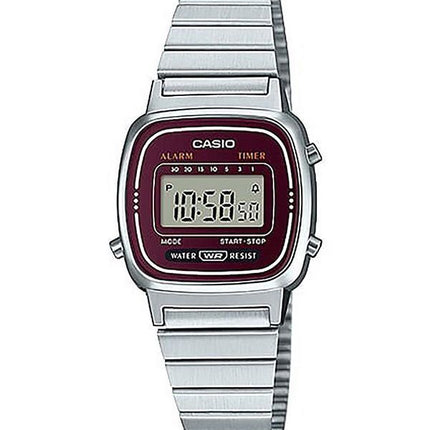 Reloj Casio despertador Digital LA-670WA - 4D de la mujer