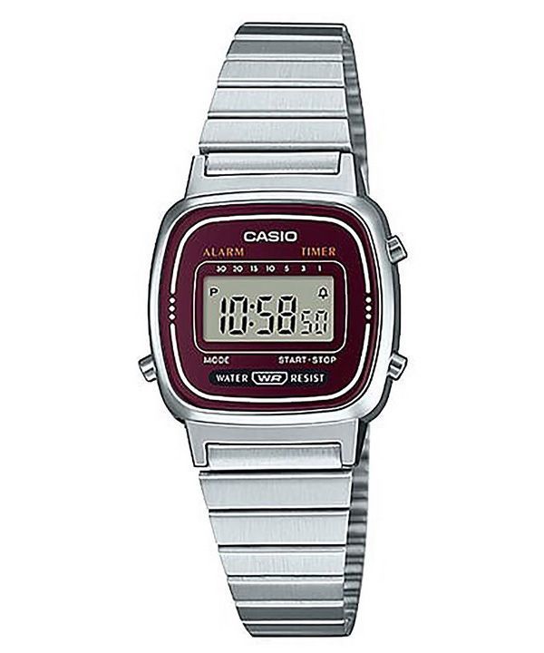 Reloj Casio despertador Digital LA-670WA - 4D de la mujer