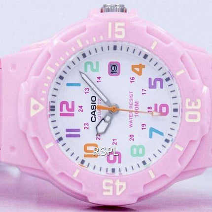 Reloj Casio rosa resina correa LRW-200H-4B2VDF LRW-200H-4B2V de las mujeres