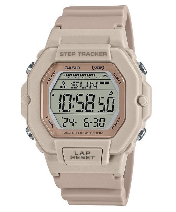 Reloj unisex Casio Standard Digital Step Tracker con correa de resina de cuarzo LWS-2200H-4