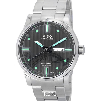 Mido Multifort IBA Edición limitada Esfera antracita Automático M005.430.11.061.81 M0054301106181 100M Reloj para hombre