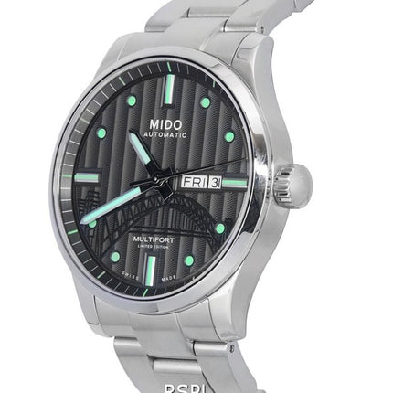 Mido Multifort IBA Edición limitada Esfera antracita Automático M005.430.11.061.81 M0054301106181 100M Reloj para hombre