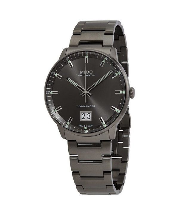 Reloj para hombre Mido Commander Big Date de acero inoxidable con esfera antracita automático M021.626.33.061.00