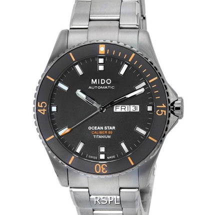 Mido Ocean Star 200 Esfera antracita Automático Diver&#39,s M026.430.44.061.00 M0264304406100 200M Reloj para hombre