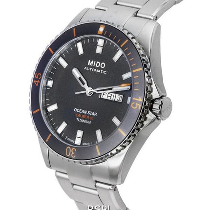 Mido Ocean Star 200 Esfera antracita Automático Diver&#39,s M026.430.44.061.00 M0264304406100 200M Reloj para hombre