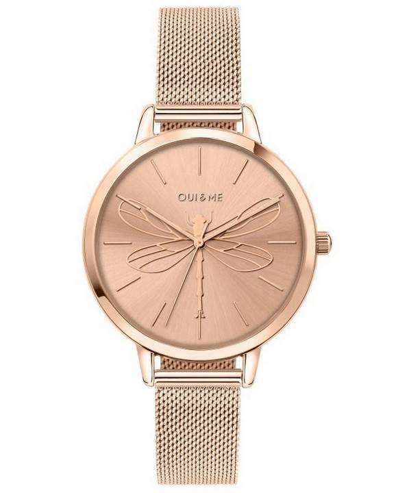 Oui &amp, Me Grande Amourette Reloj de cuarzo de acero inoxidable en tono dorado rosa ME010035 para mujer