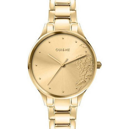 Oui &  Me Petite Bichette Reloj de cuarzo de acero inoxidable en tono dorado ME010218 para mujer