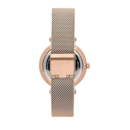 Reloj para mujer Oui &amp, Me Etoile de oro rosa, acero inoxidable, esfera blanca y cuarzo ME010297