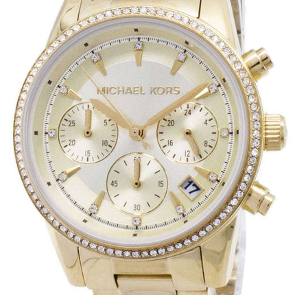 Michael Kors Ritz Cronógrafo cuarzo diamante Acentos MK6356 Watch de Women