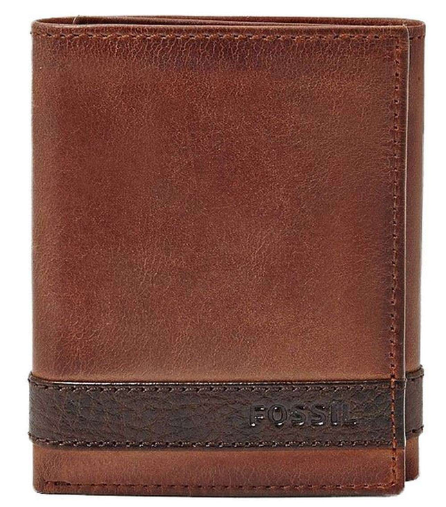 Fossil Quinn Trifold Brown ML3645200 Cartera para hombre