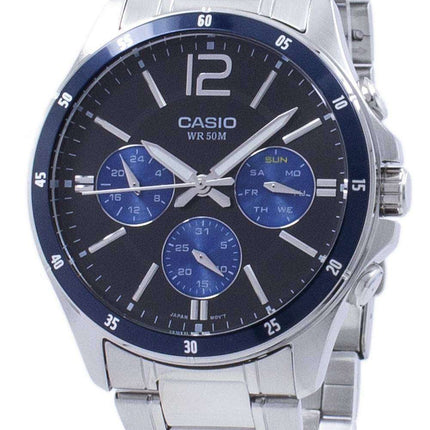 Casio Enticer cuarzo analógico MTP-1374D-2AV MTP1374D-2AV reloj de Men