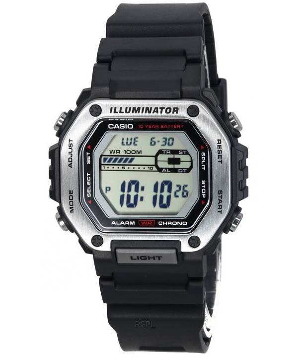 Casio Standard Digital Black Dial Cuarzo MWD-110H-1A MWD110H-1 100M Reloj para hombre