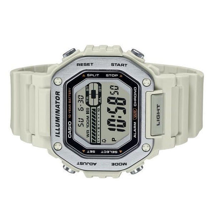 Reloj Casio Standard Digital de cuarzo con correa de resina blanca MWD-110H-8AV 100M para hombre