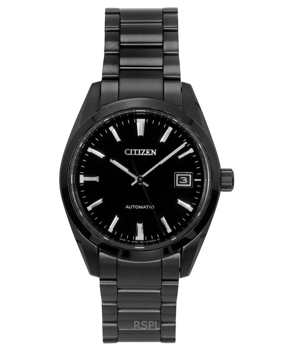 Reloj automático Citizen Collection Night Colour Edition de acero inoxidable con esfera negra NB1054-58E 100M para hombre