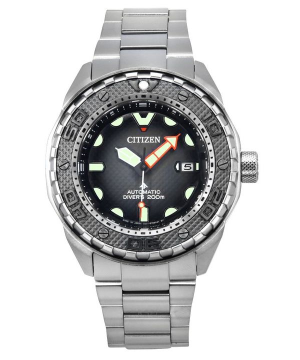 Reloj Citizen Promaster Dive Super Titanium con esfera negra automático NB6004-83E 200M para hombre