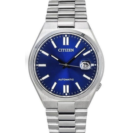 Reloj Citizen Tsuyosa de acero inoxidable con esfera azul automático NJ0150-81L para hombre