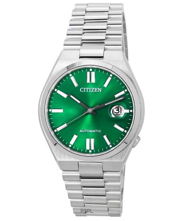 Reloj Citizen Tsuyosa de acero inoxidable con esfera verde automático NJ0150-81X para hombre