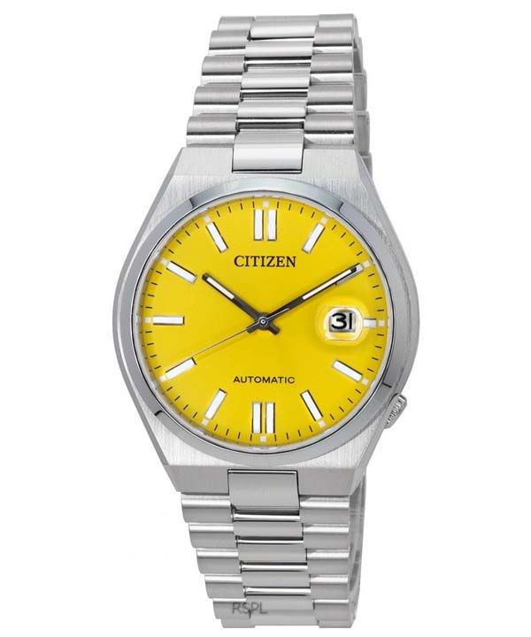 Reloj Citizen Tsuyosa de acero inoxidable con esfera naranja automí¡tico NJ0150-81Z para hombre