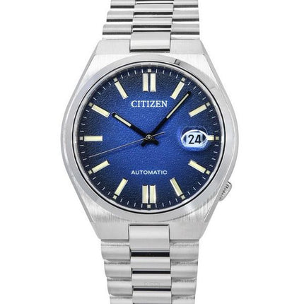 Reloj Citizen Tsuyosa automático con esfera azul de acero inoxidable NJ0151-88L para hombre