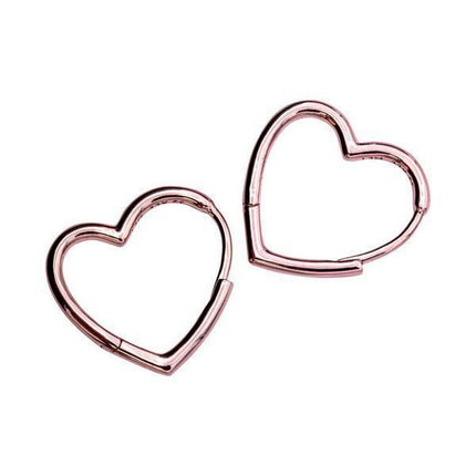 Pendientes de aro con corazón asimétrico de Pandora 288307 para mujer