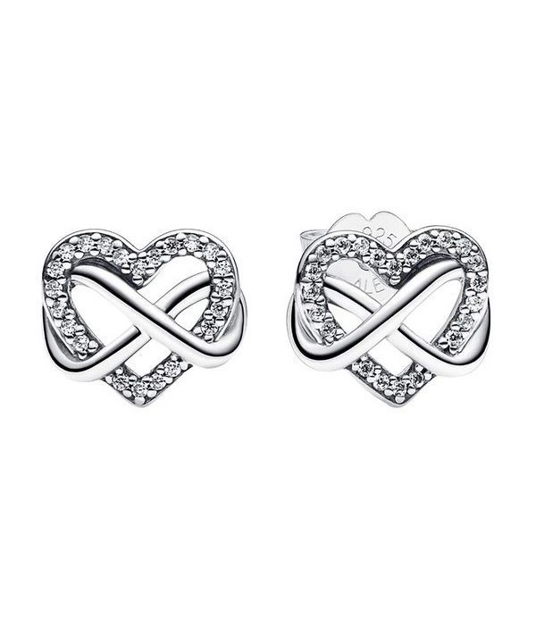 Pendientes Pandora con corazón infinito brillante 292667C01 para mujer