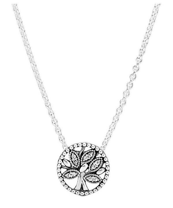 Collar con árbol genealógico brillante de Pandora 397780CZ-45 para mujer