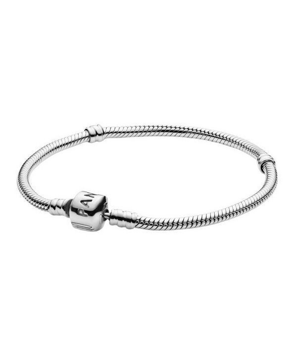 Pulsera Pandora Moments de plata de ley con eslabones de serpiente 590702HV-20 para mujer