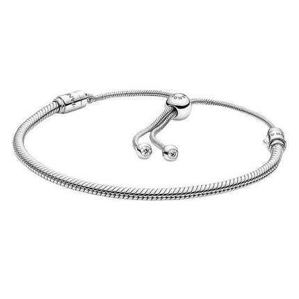 Pulsera deslizante con cadena de serpiente Pandora Moments 599652C01-2 para mujer