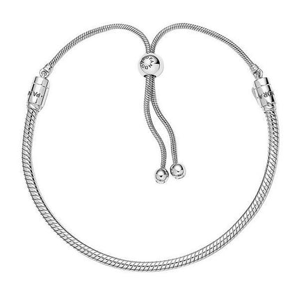 Pulsera deslizante con cadena de serpiente Pandora Moments 599652C01-2 para mujer