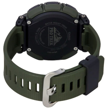 Reloj Casio Pro Trek Digital Verde con base biológica y correa de resina Tough Solar PRG-340-3 100M para hombre