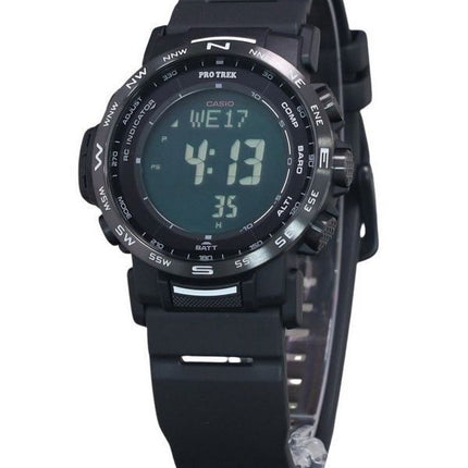 Reloj para hombre Casio Pro Trek Climber Digital con correa de resina de base biolí³gica Tough Solar PRW-35Y-1B 100M