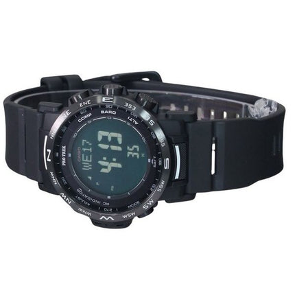 Reloj para hombre Casio Pro Trek Climber Digital con correa de resina de base biolí³gica Tough Solar PRW-35Y-1B 100M