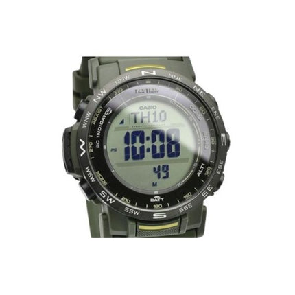 Reloj unisex Casio Pro Trek Digital con correa de resina de base biológica Tough Solar PRW-35Y-3B 100M