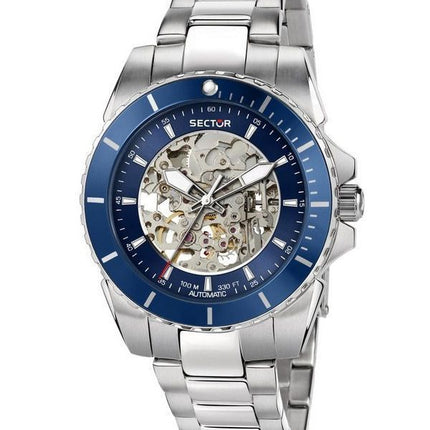 Sector 450 Automatico Stainless Steel Skeleton Blue Dial Automatic R3223276003 100M Men's Watch